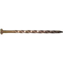 MAZE H523S050 Post and Frame Nail, Hand Drive, 10D, 3 in L, Steel, Brite, Spiral Shank, 50 lb