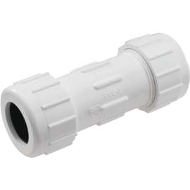 NDS CCC-0750 Compression Coupler, 3/4 in, 2 in L, White