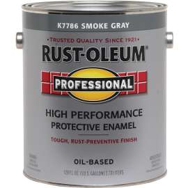 RUST-OLEUM PROFESSIONAL K7786402 Protective Enamel, Gloss, Smoke Gray, 1 gal Can