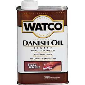 WATCO 65351 Danish Oil, Black/Walnut, Liquid, 1 pt, Can