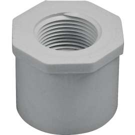 GENOVA 300 Series 34247 Pipe Reducing Bushing, 1-1/4 in Spigot x 3/4 in FIP, White