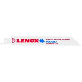 Lenox 20561S610R Reciprocating Saw Blade, 3/4 in W, 6 in L, 10 TPI, HSS Cutting Edge
