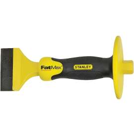 STANLEY 16-334 Mason's Chisel, 8-1/2 in OAL, Ergonomic Yellow Handle