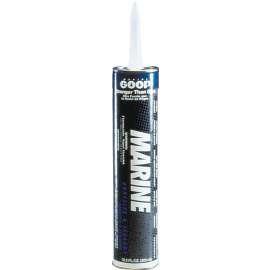 ECLECTIC 172012 Marine Adhesive Caulk, Clear, 48 to 72 hr Curing, -40 to 150 deg F, 10.2 oz Tube