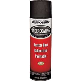 RUST-OLEUM AUTOMOTIVE 248657 Automotive Rubberized Undercoat, Black, 15 oz, Aerosol Can