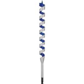 IRWIN 3043016 Auger Drill Bit, 1-1/2 in Dia, 17 in OAL, Twist Flute, 1-Flute, 7/16 in Dia Shank