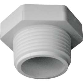 GENOVA 31810 Pipe Plug, 1 in MIP, White