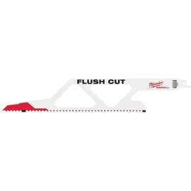 Milwaukee 48-00-1600 Reciprocating Saw Blade, 2-1/8 in W, 12 in L, 5 TPI, Diamond Cutting Edge