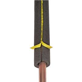 M-D 50162 Pipe Insulation, 6 ft L, Polyethylene, Black, 3/4 in Pipe