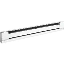 TPI 2900S Series H2920-096S Baseboard Heater, 8.3/7.2 A, 208/240 V, 6826/5100 Btu/hr BTU, Ivory