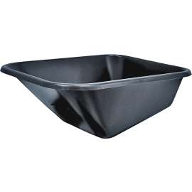 Vulcan 34572 Wheelbarrow Tray, Polymer, Black, For 8 cu-ft Wheelbarrow