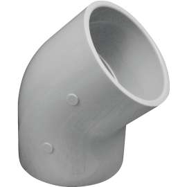 GENOVA 300 Series 30640 Pipe Elbow, 4 in Slip, 45 deg, White