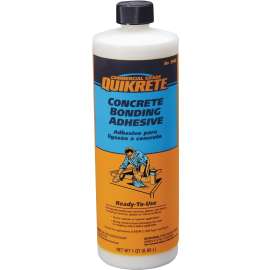 Quikrete 9902-14 Bonding Adhesive, Liquid, Vinyl Acetate, White, 1 qt Bottle