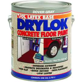 UGL 21413 Floor Paint, Flat, Dove Gray, 1 gal Can