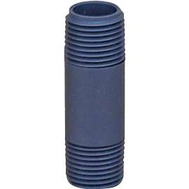GENOVA 300 Series 384060D Pipe Nipple, 3/4 in MIP, 6 in L, Gray