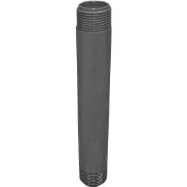 GENOVA 3404080 Pipe Nipple, 3/4 in MIP x MIP, 8 in L, Gray