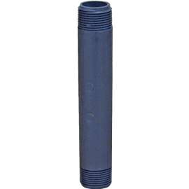 GENOVA 3404100 Pipe Nipple, 3/4 in MIP x MIP, 10 in L, Gray
