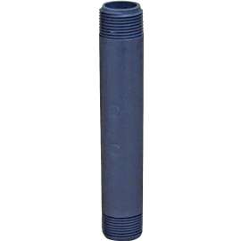 GENOVA 300 Series 383120D Pipe Nipple, 1/2 in MIP, 12 in L, Gray