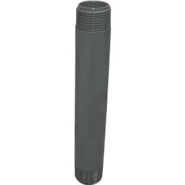 GENOVA 300 Series 383080D Pipe Nipple, 1/2 in MIP, 8 in L, Gray