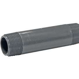 GENOVA 385050D Pipe Nipple, 1 in MIP x MIP, 5 in L, Gray