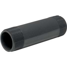 GENOVA 387060D Pipe Nipple, 1-1/2 in MIP x MIP, 6 in L, Gray
