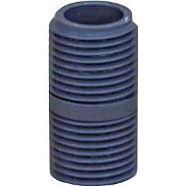 GENOVA 383001D Pipe Nipple, 1/2 in MIP x MIP, 1-3/8 in L, Gray