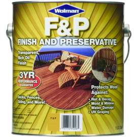 WOLMAN F&P 14426 Wood Preservative, Golden Pine, Liquid, 1 gal, Can
