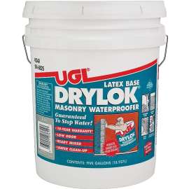 UGL 27615 Masonry Waterproofer, Gray, Liquid, 5 gal Pail