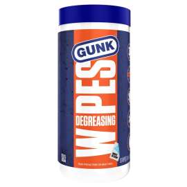 GUNK EDW30 Engine Degreasing Wipes, 12 in L, 8 in W, Citrus