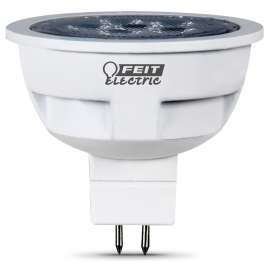 Feit Electric BPLVEXN/830CA LED Bulb, Track/Recessed, MR16 Lamp, 50 W Equivalent, GU5.3 Lamp Base, Clear