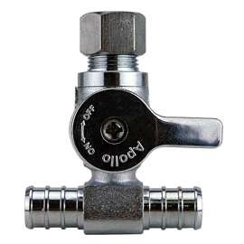 Apollo Valves APXVT121238 Dishwasher Tee Valve, 1/2 x 3/8 in Connection, Barb x Compression, 200 psi Pressure