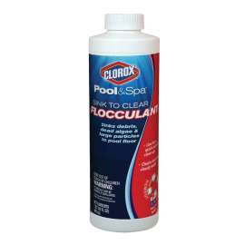 Clorox 59032CLX Flocculant Pool Clarifier, 32 oz, Liquid, Odorless, Purple