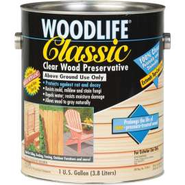 WOLMAN WoodLide Classic 00903 Wood Preservative, Clear, Liquid, 1 gal, Can