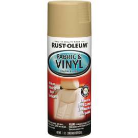 RUST-OLEUM AUTOMOTIVE 248921 Fabric and Vinyl Spray Paint, Flat, Sand, 11 oz, Aerosol Can