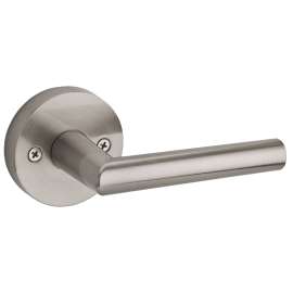 Milan 157MIL 15 RDT Round Straight Half Inactive/Dummy Lever, 2-9/16 in Projection, Metal, Satin Nickel