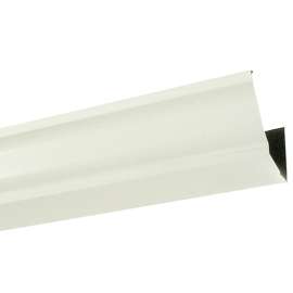 Amerimax 2600600120 Rain Gutter, 10 ft L, 5 in W, 0.185 Thick Material, Aluminum, White