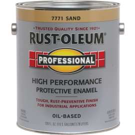RUST-OLEUM PROFESSIONAL 7771402 Protective Enamel, Gloss, Sand, 1 gal Can
