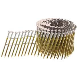 SENCO GD25AABF Nail, 2-1/2 in L, Galvanized Steel, Sencote, Full Round Head, Smooth Shank