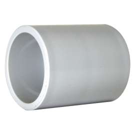 KRALOY 020001 Conduit Coupling, 1/2 in Hub, 1.1 in Dia, 1.4 in L, PVC