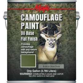 Majic Paints 8-0850-1 Camouflage Paint, Olive Drab, 1 gal Can