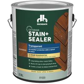 Duckback BCWB81020-16 Exterior Stain and Sealer, Duckwood, Liquid, 1 gal