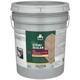 Duckback BCWB83010-20 Exterior Stain and Sealer, Neutral Base, Liquid, 5 gal