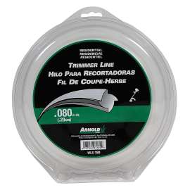 ARNOLD WLS-180 Trimmer Line, 0.08 in Dia, 300 ft L, Nylon