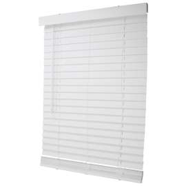 Simple Spaces FWMB-12 Blind, 64 in L, 31 in W, Faux Wood, White