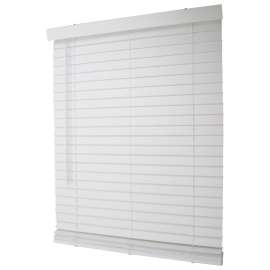 Simple Spaces FWMB-13 Blind, 64 in L, 32 in W, Faux Wood, White