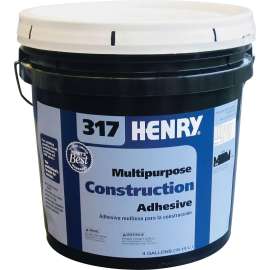 HENRY 12039 Construction Adhesive, Off-White, 4 gal Pail