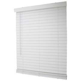 Simple Spaces FWMB-31 Blind, 72 in L, 35 in W, Faux Wood, White