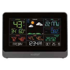 La Crosse C83100 Weather Station, Battery, 32 to 99 deg F, 10 to 99 % Humidity Range, 0 to 111 mph Wind