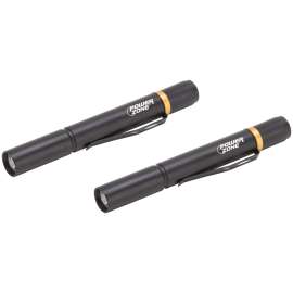 PowerZone 12245 Penlight, AAA Battery, LED Lamp, 100 Lumens, 30 m Beam Distance, 4 hrs Run Time, Black