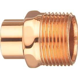 EPC 104-2 Series 30436 Street Pipe Adapter, 1/2 in, FTG x MIP, Copper